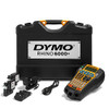 DYMO Rhino 6000+ Industrial Label Maker, computer-connected label printer with hard carry case, includes vinyl and nylon tape cassettes, rechargeable lithium-ion battery, and power adapters