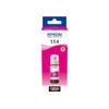 Epson C13T07B340 Ink Magenta 70 ml Bottle EcoTank 114, ink bottle in white and magenta colors for Epson EcoTank printers.