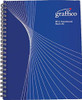 GRAFFICO A5 Twin Wire Board Cover Notebook of 160 Pages, blue cover with white spiral binding and design, featuring the GRAFFICO logo and product details.