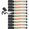 edding 29 Ecoline whiteboard marker - black, box of 10 whiteboard pens with chisel tip 1-5 mm, refillable dry wipe markers for whiteboards, flipcharts, pinboards, memo boards, and sketchnotes.