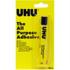 UHU All Purpose Glue 20ml Ref 44091 Pack of 10, yellow packaging with a black and yellow glue stick inside.