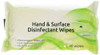 ECOTECH FPHSD40 Hand and Surface Disinfectant Wipes, 40 wipes packaging with green and white design indicating disinfectant wipes for hand and surface cleaning.