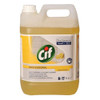 Cif Professional All Purpose Cleaner Lemon 5L, large yellow and white plastic container with a handle and a label showcasing lemon imagery and cleaning specifications.
