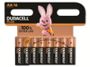 Duracell Plus AA 1.5V Battery Pack of 16, with Easter Bunny graphic on packaging