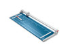Dahle 556 Professional DIN A1 Self-Sharpening Paper Trimmer, Dual Guide Bar, Automatic Clamp, Safety Protection Cutter, with blue cutting surface and metal guide rail.