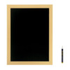 Securit Woody Wood Board with Chalk Marker, Lacquered Teak Finish, 40 x 60 cm, 40x60