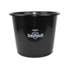 Deflecto Essential Range 14 Litre Waste Bin with Antimicrobial, black bedroom bin for waste paper, kitchen dustbin, and office waste container.