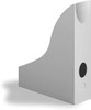 Durable 775710 Magazine File ECO A4 Blue Angel Certified 1 Piece Grey, modern grey magazine file with a high side and open front for easy access, ideal for organizing A4 documents in offices or home.