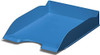 Durable 775606 Eco Letter Trays A4 Blue Angel Certified 1 Item Blue, a blue plastic letter tray designed for organizing A4 documents, with a sturdy and eco-friendly construction.