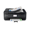 Canon PIXMA TR7650 Wireless All-In-One Colour Inkjet Printer, black home printer with touchscreen, printing documents and photos, featuring borderless printing, Wi-Fi and cloud connectivity, A4 print, copy, scan, fax, 20-sheet ADF, and 5 individual inks.