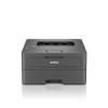 BROTHER HL-L2400DW Mono Laser Printer, front view of the A4 single-function black and white laser printer with automatic 2-sided printing and UK plug.