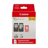 Canon Ink & Paper Multipack - PG-540/CL-541 Genuine Printer Ink Cartridges 2 Pack with 1 Black and 1 Colour ink, plus 50 sheets of 4x6 photo paper, compatible with PIXMA MX, MG & TS series printers.