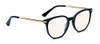 Bolle Safety Women's Barcelona Problu Glasses, Black/Gold, OneSize, stylish protective eyewear with black frame and gold accents.