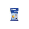 Brother Ink Cartridge Compatible LC3211, yellow orange ink cartridge in blue packaging for Brother printers.