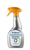 Breakout BO500TS 0.5L Multi Surface Antibacterial Spray, a silver spray bottle with an orange trigger and a label indicating its disinfectant properties for hard surfaces.