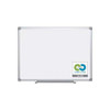 Bi-Office Earth Magnetic Steel 1800x1200mm Aluminium Frame, white magnetic steel whiteboard with aluminium frame and a Crokeboard logo.