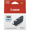 Canon Ink/PFI-300 RPO Cartridge Photo CY, genuine photo cyan ink cartridge for Canon printers.