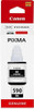 Ink GI-590 Bottle BK, close-up of Canon original black ink bottle for Pixma printers.