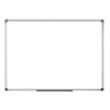 Bisilque BI-SILQUE MA0314750 Magnetic Lacquered Steel Whiteboard, double-sided whiteboard with dimensions 900 x 600 mm, ideal for office meetings and presentations.