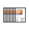 Announce Magnetic Frame A3 Black Pack of 10, rectangular black magnetic frames for displaying A3 size posters or artwork. 