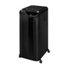 Fellowes Automax 550C shredder, black office shredder with a sleek design and control panel on top.