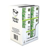The Cheeky Panda Bamboo Facial Tissues, a pack of 12 cube tissue boxes, showcasing soft face tissues in a plastic-free tissue box multipack with panda and bamboo design.