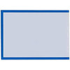 Bi-Office Adhesive Document Holder, Blue, A3, blank transparent plastic sheet for displaying documents on walls or surfaces.