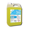 2Work Fragrant Surface Sanitiser 5 Litre, yellow disinfectant liquid in a large container with a handle and label showing product details.