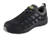 JCB Safety Trainers - Work Trainers for Men - Cagelow Trainers in Black and Grey, Size UK 8, featuring breathable mesh upper, cushioned insole, and slip-resistant sole for safety and comfort.