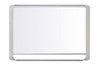Bi-Office MVI270206 Light Grey Shiny Edges whiteboard, 180x120 cm, with light grey shiny edges frame.