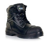 CLICK TRENCHER BOOT BL 08/42, protective black work safety boot with durable sole and steel toe cap.