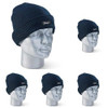 Thinsulate Hat Navy Blue, winter beanie hat made with insulated material for warmth and style.