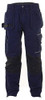 SHAWBURY Multi Purpose Trouser Navy Blue 34, front view of navy blue work trousers with multiple pockets and reinforced knee areas, designed for durability and utility.