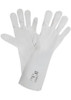 Ansell Barrier 02-100 Laminated film gloves, chemical & liquid protection, White, Size 6, Pack of 12 pairs, image showing a pair of white laminated gloves suitable for chemical handling.