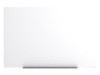 Bi-Silque SX101010 Whiteboard Flipchart Hanger Metal Tile, blank whiteboard mounted with metal hanger at the bottom.