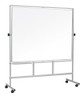 Bi-Office QR3204 Revolver Plus Mobile Magnetic Drywipe Board, whiteboard on a mobile stand with wheels.