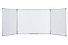 Bi-Office Trio Whiteboard Maya, Magnetic, 120 x 90 cm, large foldable whiteboard with three panels for office or classroom use.