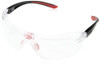Bolle IRIDPSI1.5 Iris Spectacles Lens Bi Material Frame, +1.5 Reading, Clear sunglasses, image showing the transparent glasses with black and red accents on the frame.