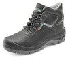 CLICK DUAL DENSITY SITE BOOT S3 BLACK 13, a durable black safety work boot with dual density sole and protective features.