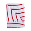ROBERT SCOTT HDRE1610P Hygiene Cloth, 16 x 12, Red and White, Pack of 10, showing a folded red and white striped cleaning cloth.