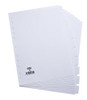 Elba A4 10-Part Card File Dividers, white tabbed folder dividers for organizing A4-sized files and documents.