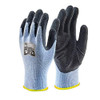 Beeswift Multi-Purpose Gloves Black S, black and gray protective work gloves with a snug fit and enhanced grip for versatile tasks.