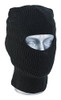 THINSULATE BALACLAVA BLACK, black knit balaclava with a face opening for full head and neck coverage.