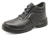 NON METALLIC CHUKKA BOOT BLACK 04, a black non-metallic chukka boot with a textured sole and padded ankle support.