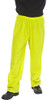 SUPER B-DRI TROUSERS SATURN YELLOW S, high-visibility yellow waterproof travel trousers with an elastic waistband and black footwear.