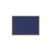 Bi-Office FB8643233 Earth-It Blue Felt Notice Board with Oak Frame, 240x120cm, perfect for office meetings and presentations.