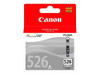 Canon CLI-526GY Grey Ink Cartridge, genuine compatible ink cartridge for PIXMA MG printers in red packaging with grey and black ink cartridge images.