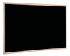 Bi-Office PM0701010 900 x 600 mm Board Pine Frame - Black, blackboard with a natural pine wooden frame.