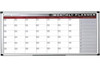 Bi-Office Month Planner, magnetic monthly planner with aluminium frame and 90 x 60 cm size, showing a grid layout for weeks and days for organizing schedules.