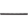 Fellowes 6202501 Value A4 19mm Binding Combs - Black, black plastic binding combs aligned in a row on a white background.